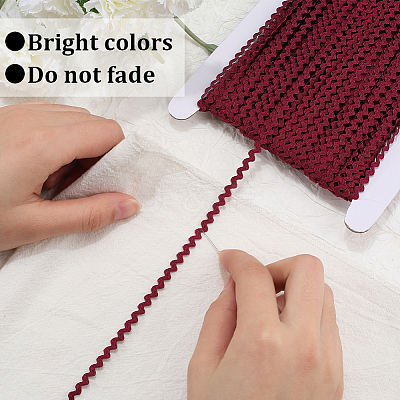 40M Polyester Wavy Fringe Trim Ribbon OCOR-GF0004-39G-1