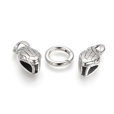 304 Stainless Steel Spring Gate Rings STAS-Q209-31-1