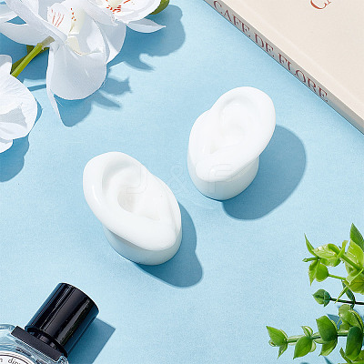 2Pcs 2 Style Soft Silicone Ear Displays Mould ODIS-AR0001-04A-1