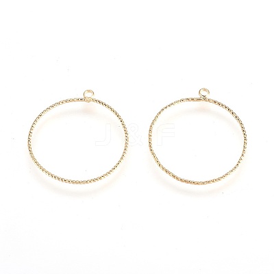 Brass Pendants X-KK-T020-61G-1