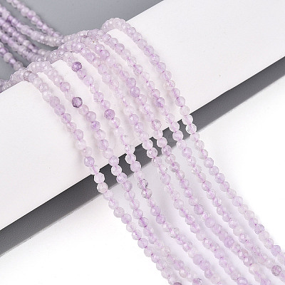 Natural Lavender Amethyst Beads Strands G-T143-03-1