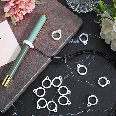 60Pcs Silicone Pendant SIL-GF0001-40B-1