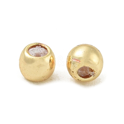 Rack Plating Brass Silicone Spacer Beads FIND-T071-02G-A01-RS-1