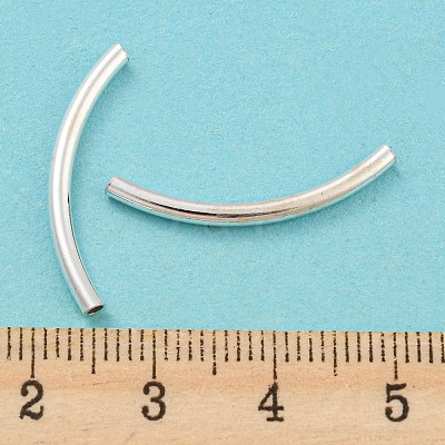 925 Sterling Silver Tube Beads STER-Q191-03C-S-1