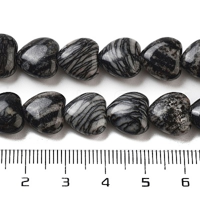 Natural Black Netstone Beads Strands G-B022-27C-1