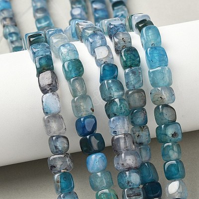 Natural Dragon Veins Agate Beads Strands G-G177-E17-01-1