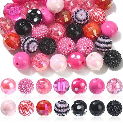 Acrylic & Resin & ABS Plastic Beads Sets MACR-CJ0001-67-1