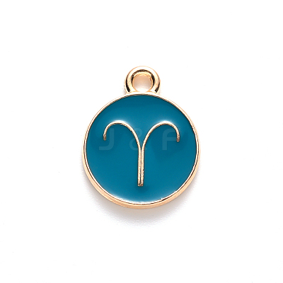 Alloy Enamel Pendants LS-ENAM-S124-01B-05A-1