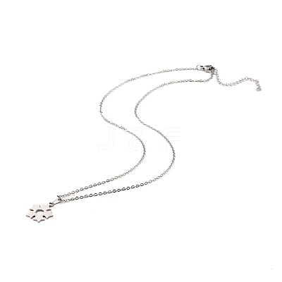 Non-Tarnish Stainless Steel Pendants Necklaces LS-NJEW-K267-01B-P-1