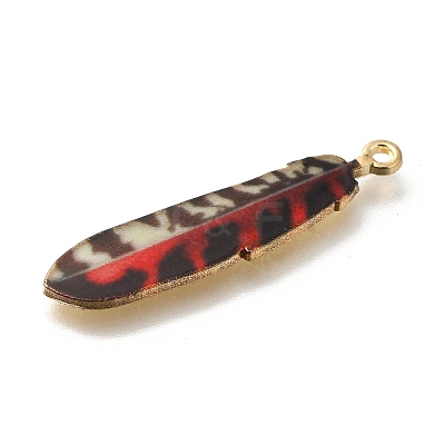 Alloy Enamel Pendants X1-FIND-G078-34G-01-1