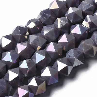 Electroplate Glass Beads Strands EGLA-S194-14A-A02-1