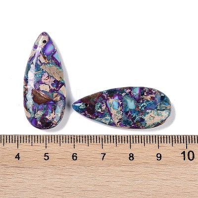 Dyed Synthetic Imperial Jasper Pendants G-P529-07C-1