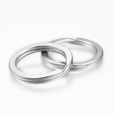 Tarnish Resistant 304 Stainless Steel Split Key Rings STAS-P177-1.6x20mm-P-1