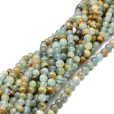 Natural Blue Calcite Beads Strands G-E576-09A-1