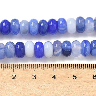Natural Banded Agate Beads Strands G-F790-I01-01C-1