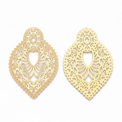 304 Stainless Steel Filigree Joiners STAS-S079-133-1