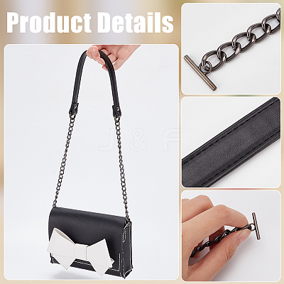 5Pcs 5 Colors Imitation Leather Bag Straps FIND-WR0010-20-1