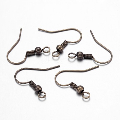 Brass Earring Hooks KK-Q362-AB-NF-1