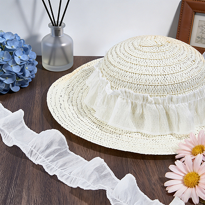 Polyester Lace Ribbon SRIB-NB0001-22A-1