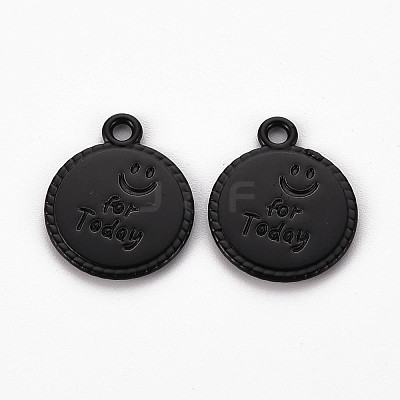 Spray Painted Alloy Pendants LS-PALLOY-Q433-030I-RS-1