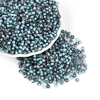 Transparent Inside Colours Glass Seed Beads SEED-T007-19A-06-1