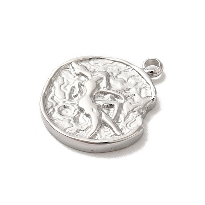 304 Stainless Steel Pendants STAS-B074-08P-08-1