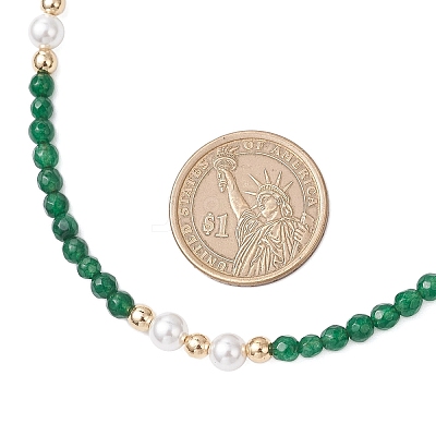 White Jade and Amethyst Necklaces NJEW-JN05340-1