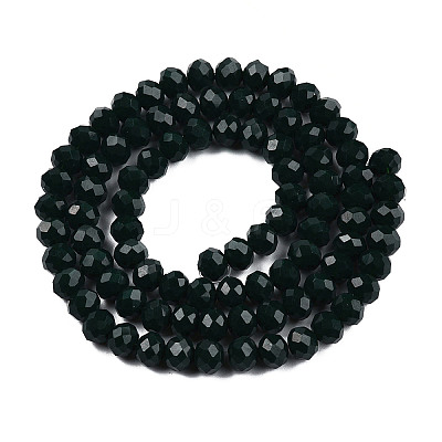 Opaque Solid Color Glass Beads Strands EGLA-A034-P8mm-D12-1