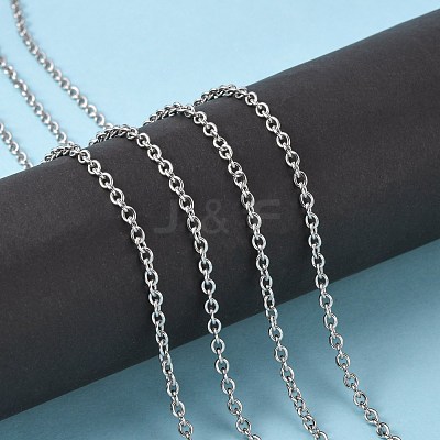 Tarnish Resistant 304 Stainless Steel Cable Chains CHS-R008-12-1