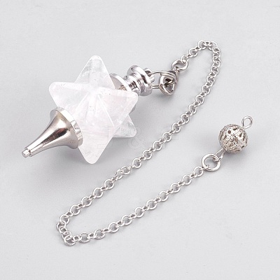 Natural Quartz Crystal Dowsing Pendulums KK-F756-08F-1