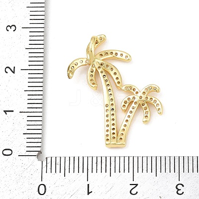 Ocean Brass Micro Pave Cubic Zirconia Pendants KK-K411-06G-1