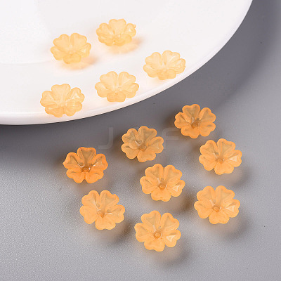 Transparent Frosted Acrylic Bead Caps MACR-S371-04A-724-1