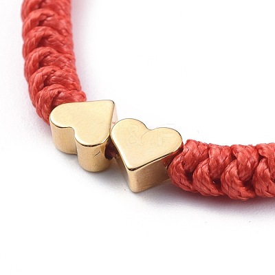 Unisex Adjustable Korean Waxed Polyester Cord Braided Bead Bracelets BJEW-JB04671-02-1