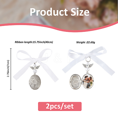 316 Surgical Stainless Steel Locket Pendants PALLOY-FH00049-1