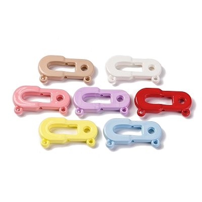 Baking Paint Opaque Acrylic Pendants MACR-F080-14-1