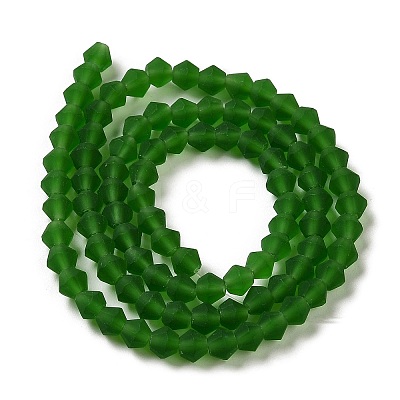 Imitate Austrian Crystal Frosted Glass Beads Strands EGLA-A039-T6mm-MD25-1