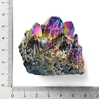 Electroplated Natural Druzy Quartz Crystal Cluster Ornaments LS-RABO-PW0001-179B-1