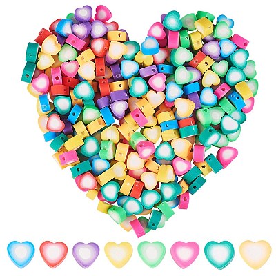 320Pcs 8 Colors Handmade Polymer Clay Beads CLAY-SZ0001-83-1