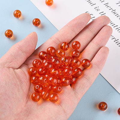 Transparent Acrylic Beads MACR-S370-A10mm-726-1