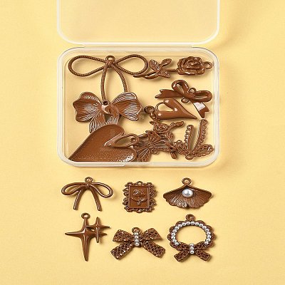 15Pcs 15 Styles Alloy Pendants FIND-FS0004-12-1