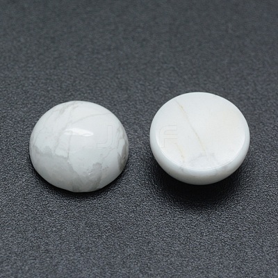 Natural Howlite Cabochons G-P393-R32-10mm-1