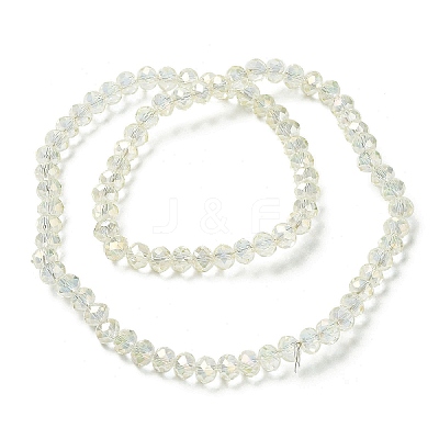 Electroplate Transparent Glass Beads Strands EGLA-A034-T6mm-T16-1