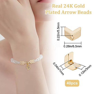 40Pcs Rack Plating Eco-friendly Brass Beads KK-BBC0007-68-1