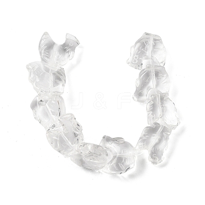 Chinese Zodiac Natural Quartz Crystal Carved Beads G-D300-01A-1