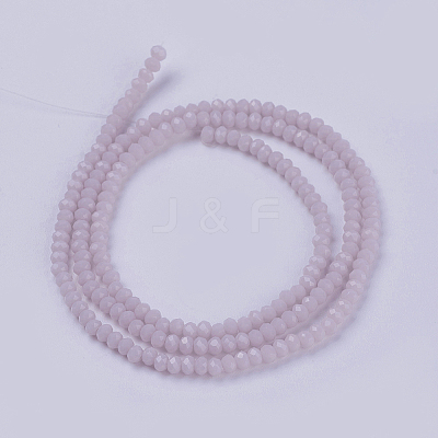 Opaque Solid Color Glass Bead Strands X-GLAA-F076-A12-1
