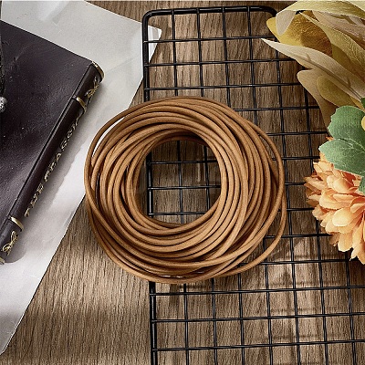 10M Round Leather Beading Cord WL-GF0001-23B-01-1