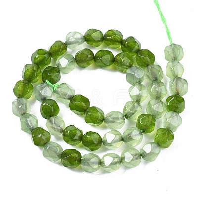 Natural White Jade Beads Strands G-N326-96-1