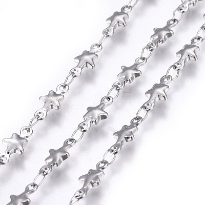 Tarnish Resistant 304 Stainless Steel Link Chains STAS-P219-74-1