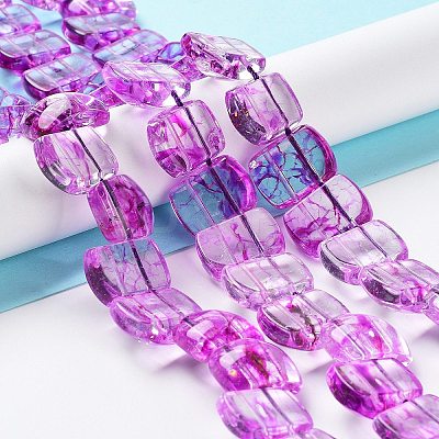 Transparent Glass Imitation Gemstone Beads Strands GLAA-G105-01C-1