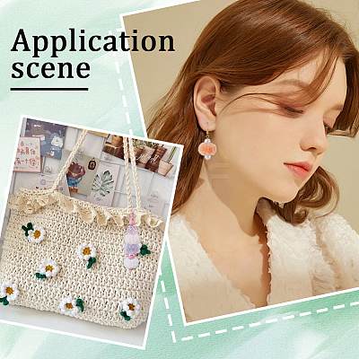96Pcs 12 Colors Velvet Imitation Rabbit Fur European Beads FIND-SC0013-79-1